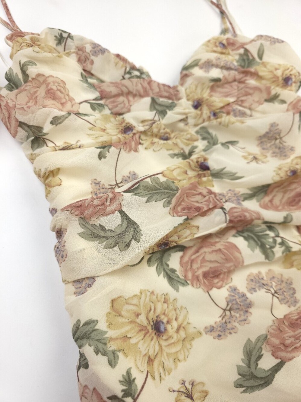 Vici Gorgeous Cream Floral Dress Sz Xs - Picture 6 of 13